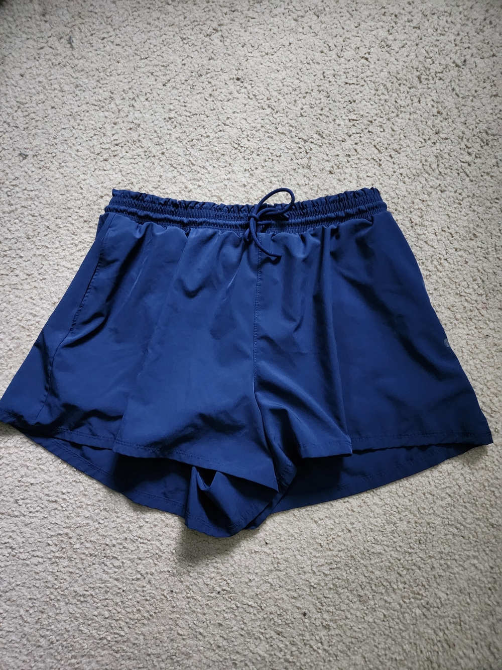 Apana Deep Navy Athletic Drawstring Shorts